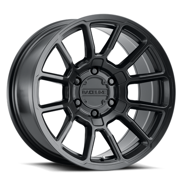 Raceline 950B Gauge 20x9in / 8x165.1 BP / 0mm Offset / 125.2mm Bore - Satin Black Wheel 950B-29080-00