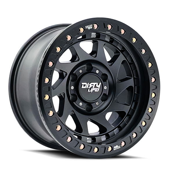 Dirty Life 9313 Enigma Race 17x9 / 5x127 BP / -12mm Offset / 78.1mm Hub Matte Black Wheel 9313-7973MB12