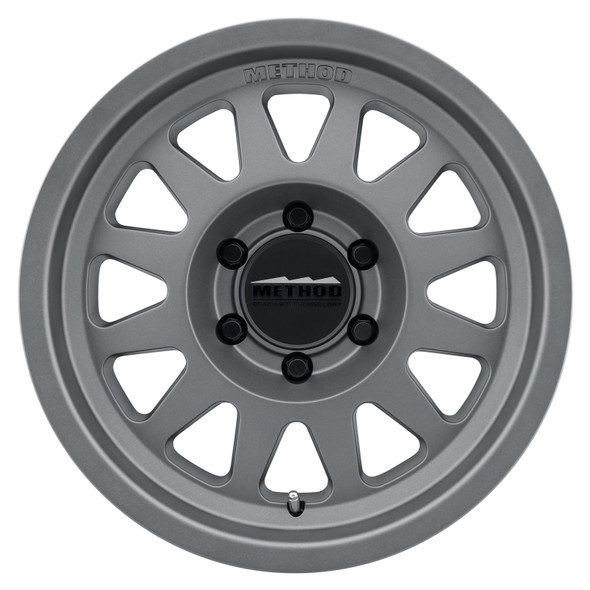 Method MR704 17x8.5 0mm Offset 8x170 130.81mm CB Matte Titanium Wheel MR70478587800