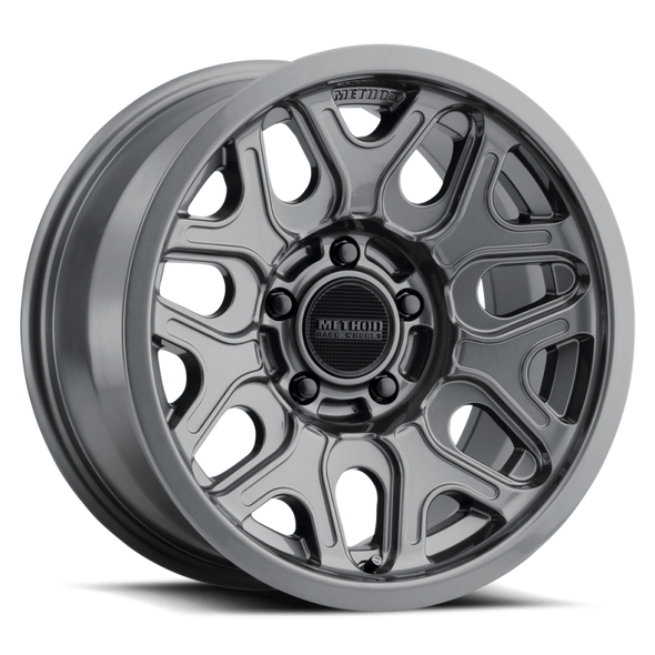 Method MR322 / 18x9 / 8x6.5 BP / 18ET / 5.68in BS / 130.81mm CB - Gloss Titanium Wheel MR32289080818