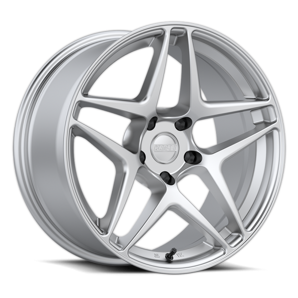Kansei K15H Astro 18x9.5in / 5x114.3 BP / 35mm Offset / 73.1mm Bore - Hyper Silver Wheel K15H-189512+35
