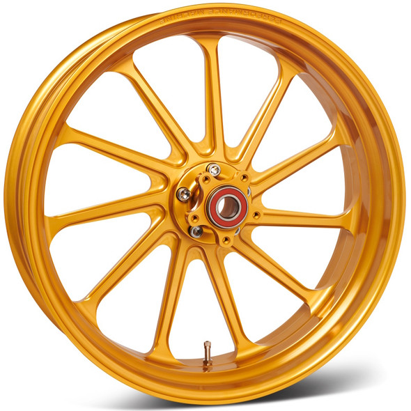 Performance Machine 18x5.5 Forged Wheel Assault  11 Spoke Race Weight - Gold Ano 1204-7814R-ASLAP-G