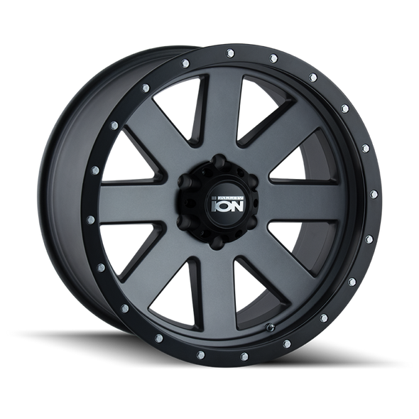 ION Type 134 18x9 / 5x139.7 BP / 0mm Offset / 108mm Hub Matte Gunmetal/Black Beadlock Wheel 134-8985MG