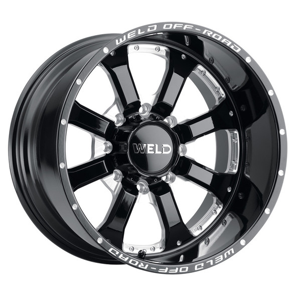 Weld Off-Road W125 20X9 Granada Six 6X139.7 ET20 BS5.75 Gloss Black MIL 106.1 W12509084575
