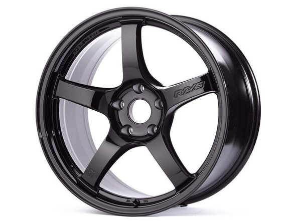 Gram Lights 57CR 18x9.5 +38 5-114.3 Glass Black Wheel (Min Order Qty Of 20) WGCRX38EGBP