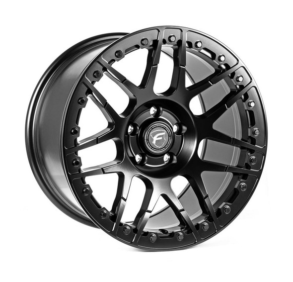 Forgestar F14 Beadlock 17x10 / 5x120 BP / ET45 / 7.3in BS Satin Black Wheel F28270022P45