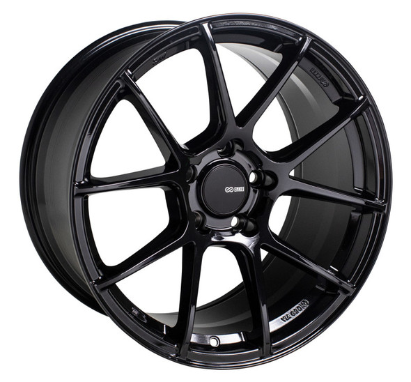 Enkei TS-V 18x8 5x112 45mm Offset 72.6mm Bore Gloss Black Wheel 522-880-4445BK