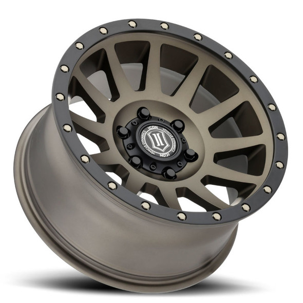 ICON Compression 17x8.5 6x5.5 25mm Offset 5.75in BS 95.1mm Bore Bronze Wheel 2017859057BR