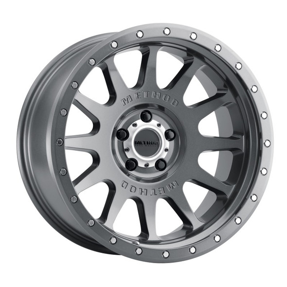 Method MR605 NV 20x10 -24mm Offset 5x5.5 108mm CB Gloss Titanium Wheel MR60521055824N