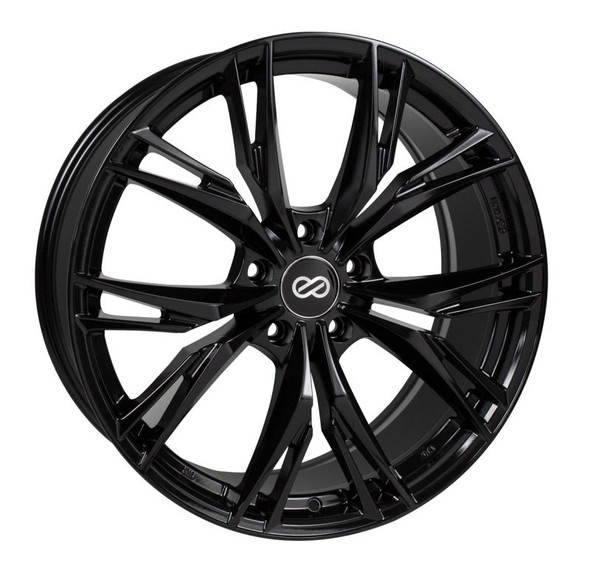 Enkei ONX 17x7.5 45mm Offset 5x100 Bolt Pattern 72.6 Bore Dia Black Wheel 505-775-8045BK