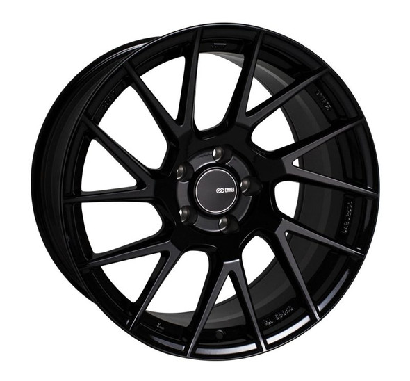 Enkei TM7 18x8.0 5x114.3 45mm Offset 72.60 Bore Gloss Black Wheel 507-880-6545BK