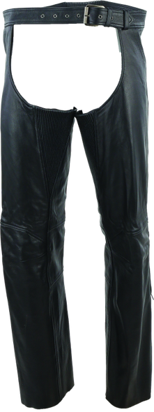 Kuryakyn Leather By River Road Plains Leather Chaps Black - XL 094421