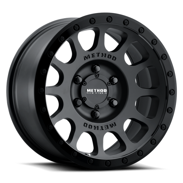Method MR305 NV 18x9 +18mm Offset 8x6.5 130.81mm CB Double Black Wheel MR305890801018