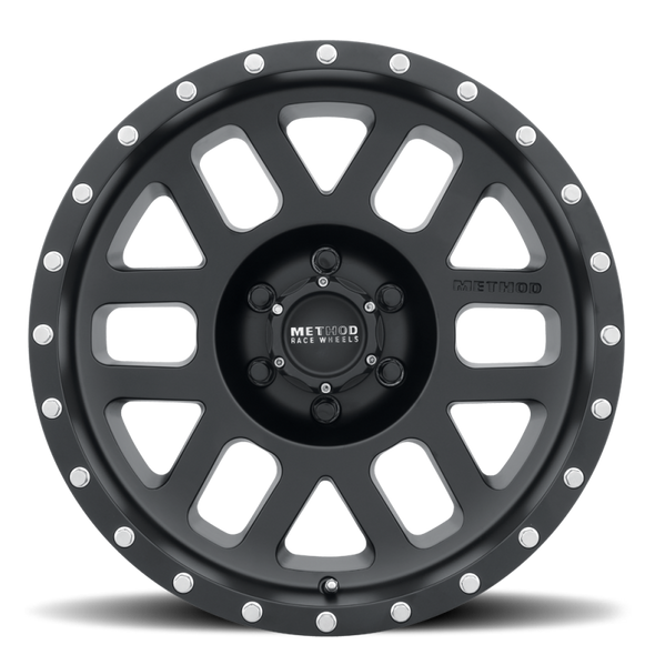 Method MR306 Mesh 17x8.5 0mm Offset 6x5.5 108mm CB Matte Black Wheel MR30678560500