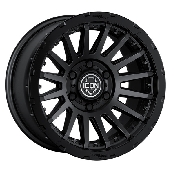 ICON Recon Pro 17x8.5 5x5 -6mm Offset 4.5in BS 71.5mm Bore Satin Black Wheel 23617857345SB