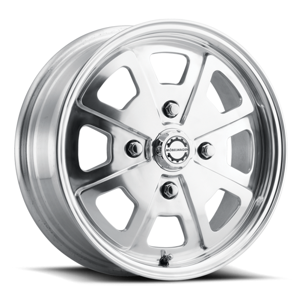 Mobelwagen MW-730P Schnell 15x5.5in / 4x130 BP / 35mm Offset / 79.1mm Bore - Polished Wheel MW-730P-55530+35
