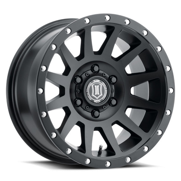 ICON Compression 18x9 6x5.5 0mm Offset 5in BS Satin Black Wheel 2018908350SB