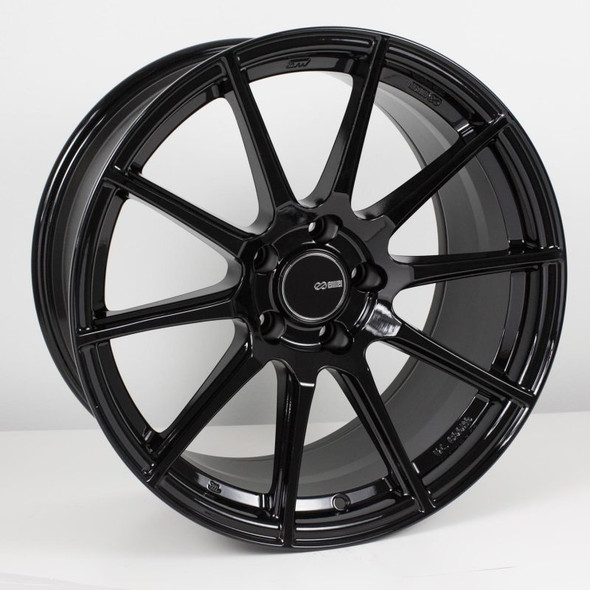 Enkei TS10 18x8 5x112 45mm Offset 72.6mm Bore Black Wheel 499-880-4445BK