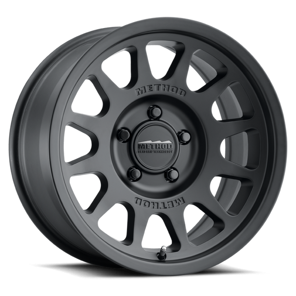 Method MR703 17x8.5 0mm Offset 5x5 71.5mm CB Matte Black Wheel MR70378550500