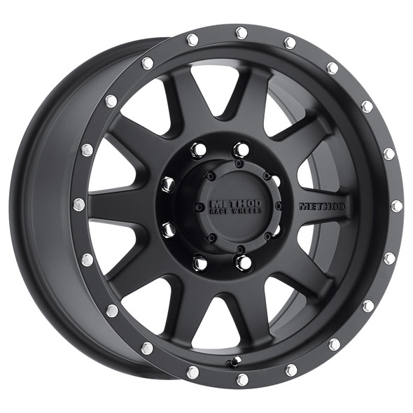 Method MR301 The Standard 17x9 -12mm Offset 8x6.5 130.81mm CB Matte Black Wheel MR30179080512N