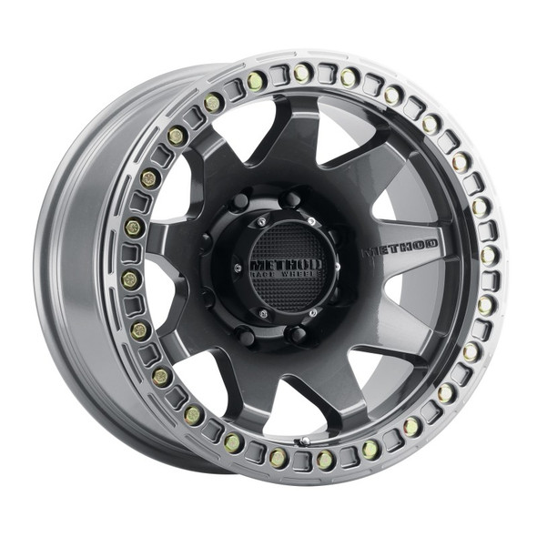 Method MR108 17x9 -44mm Offset 8x6.5 130.81mm CB Gloss Titanium w/BH-H24125-38 Wheel MR10879080844B