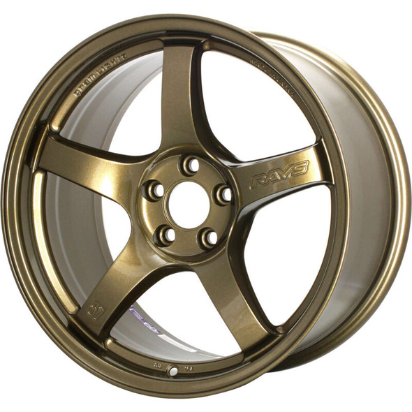 Gram Lights 57CR 18x9.5 +38 5-114.3 Almite Gold Wheel (Min Order Qty Of 20) WGCRX38EAGP