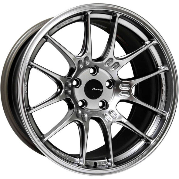 Enkei GTC02 18x8.5 5x120 35mm Offset 72.5mm Bore Hyper Silver Wheel 534-885-1235HS