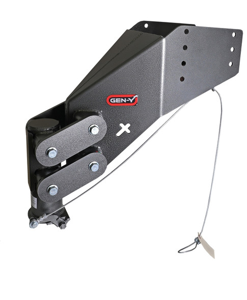 Gen-Y Executive Torsion-Flex Auto Rhino 5th Wheel Pin Box Rep w/Gooseneck 2-5/16in Coupler GH-8066AL