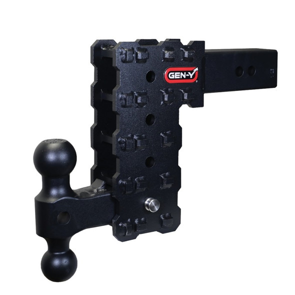 Gen-Y Phantom-X 2.5in Solid Shank 7.5in Drop 1.6K TW 16K Hitch w/GH-051 Dual-Ball GH-2414X