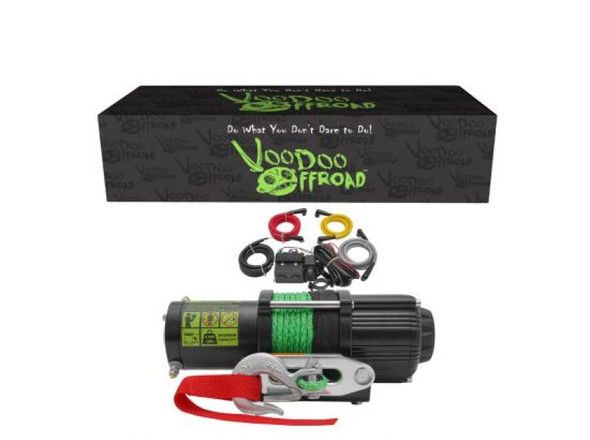 Voodoo Offroad Summoner 4500lb UTV Winch w/ 50ft Synthetic Rope P000025