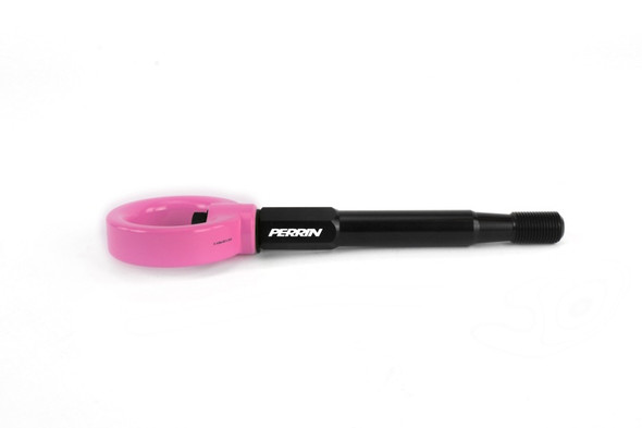 Perrin 2022 Subaru WRX / 18-21 Crosstrek Tow Hook Kit (Rear) - Hyper Pink PSP-BDY-257HP