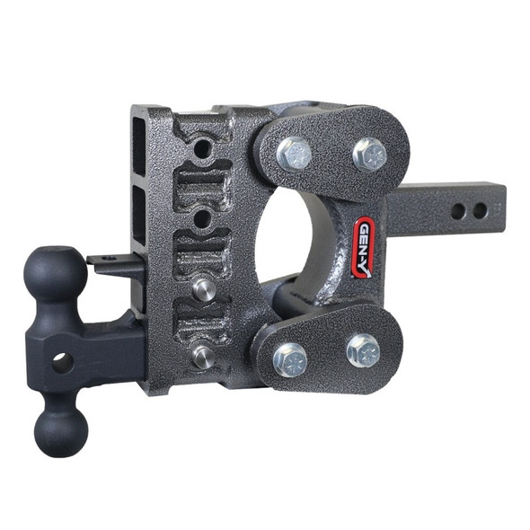 Gen-Y The Boss Torsion-Flex 2in Shank 5in Drop 16K Hitch w/GH-051 Dual-Ball/GH-032 Pintle Lock GH-1224
