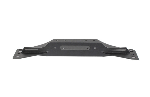 Fishbone Offroad 97-06 Jeep Wrangler TJ Winch Plate Steel - Black Textured Powdercoat Piranha Series FB21052