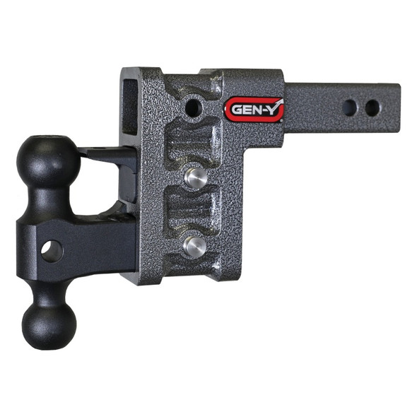 Gen-Y Mega Duty 2in Shank 5in Drop 2K TW 16K Hitch w/GH-051 Dual-Ball/GH-032 Pintle Lock GH-523