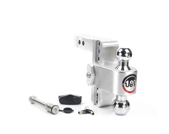 Weigh Safe 180 Hitch 6in Drop Hitch & 2in Shank (10K/12.5K GTWR) w/WS05 - Aluminum CTB6-2-KA