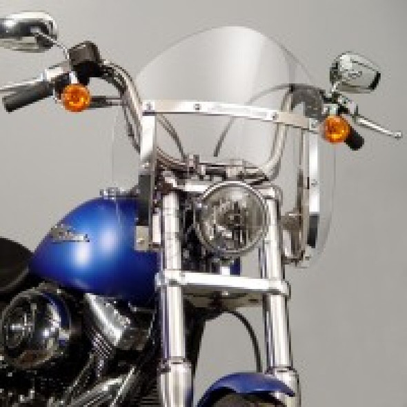National Cycle 06-23 Harley Davidson FX Glide/Softail 49 mm. Switchblade Windshield Shorty-Clear N21731A