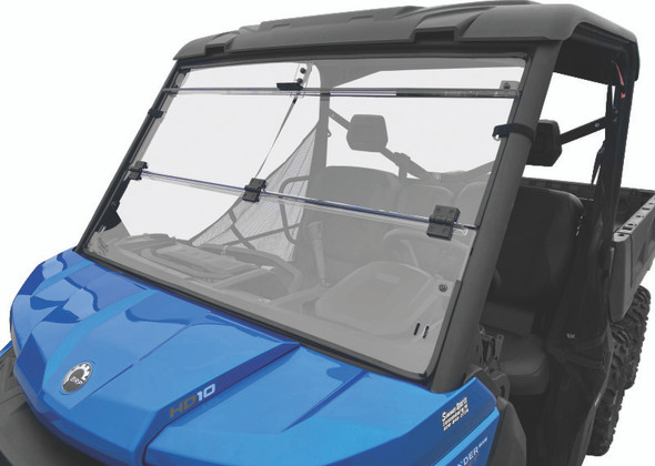 QuadBoss 16-22 Can-Am Defender HD10 Windbreak Folding Windshield 375784