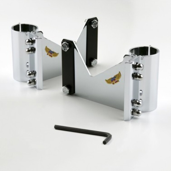 National Cycle 85-07 Honda Shadow/ 01-03 Indian Scout/ 85-99 Kaw VN1500 Narrow Mount Chrome Kit KIT-CJJ