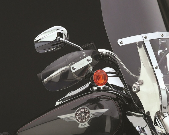 National Cycle 83-03 H/D XL Sportster/70-17 FXD Dyna/87-12 FXS/90-11 Fatboy Hand Deflectors-Lt Tint N5543