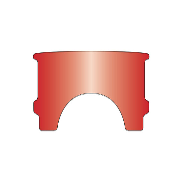 National Cycle Harley Davidson FLST/FX Replacement Window - Red 23021