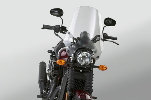 National Cycle Street Shield w/ Handlebar 7/8 and 1 in. U-Clamp - Clear N25000