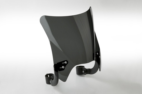 National Cycle Fits 52-56 mm. O.D. Mohawk Black Hardware/Curve Bracket/Windshield-Dark Tint N2837-002