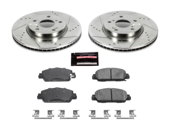 Power Stop 18-19 Honda Accord Front & Rear Z23 Evolution Sport Brake Kit K8066