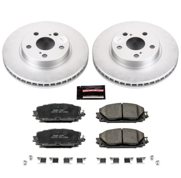 Power Stop 11-17 Lexus CT200h Front & Rear Z17 Evolution Geomet Coated Brake Kit CRK5871