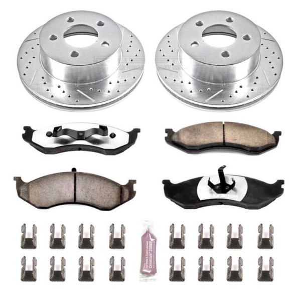 Power Stop 99-01 Jeep Cherokee Front & Rear Z36 Truck & Tow Brake Kit K15075DK-36