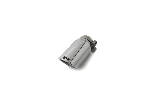 Remus Stainless Steel 84mm Angled Rolled Edge Chrome w/Adj Clamp Tail Pipe Set (Quad Tips) 0046 55SR