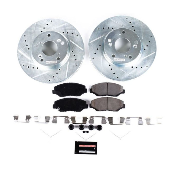 Power Stop 16-19 Honda Civic Front & Rear Z23 Evolution Sport Brake Kit K7574