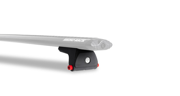 Rhino-Rack 05-15 Toyota Tacoma 4 Door Pick Up Vortex RLT600 Track Mount 2 Bar Roof Rack - Black JA8955
