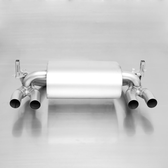 Remus 2014 BMW M3 F80 Sedan 3.0L 317 Kw (S55B30) Axle Back Exhaust w/Black Chrome Tail Pipe Set 089014 0500 0046 98CBR
