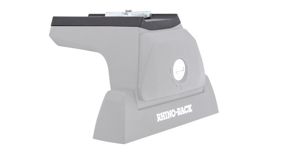 Rhino-Rack 05-15 Toyota Tacoma 4 Door Pick Up Heavy Duty RLT600 Track Mount 2 Bar Roof Rack - Black JA8957